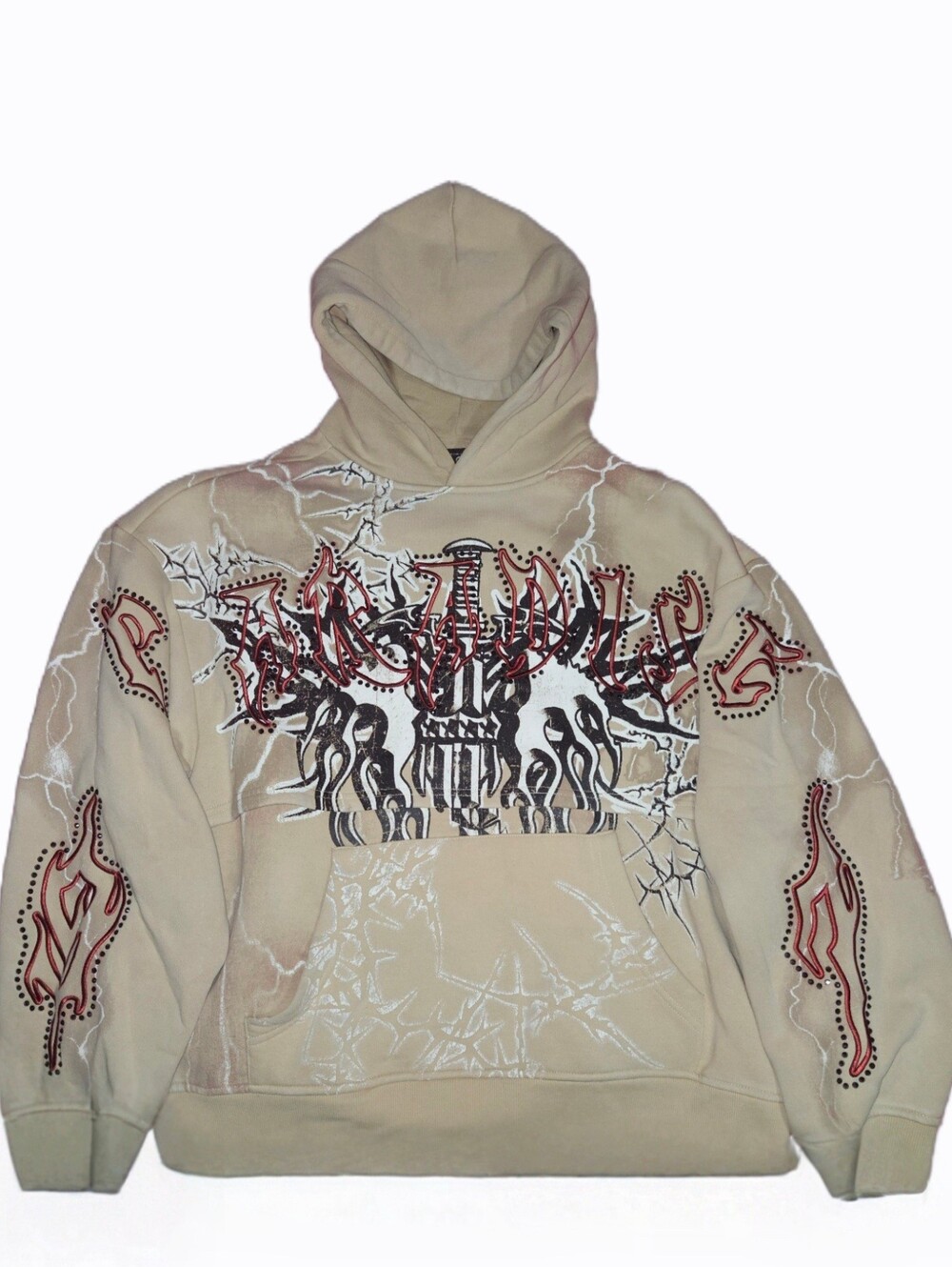 Mens Smoke Rise NY Paradise Fleece Hoodie Color: Clay / Sz: Large